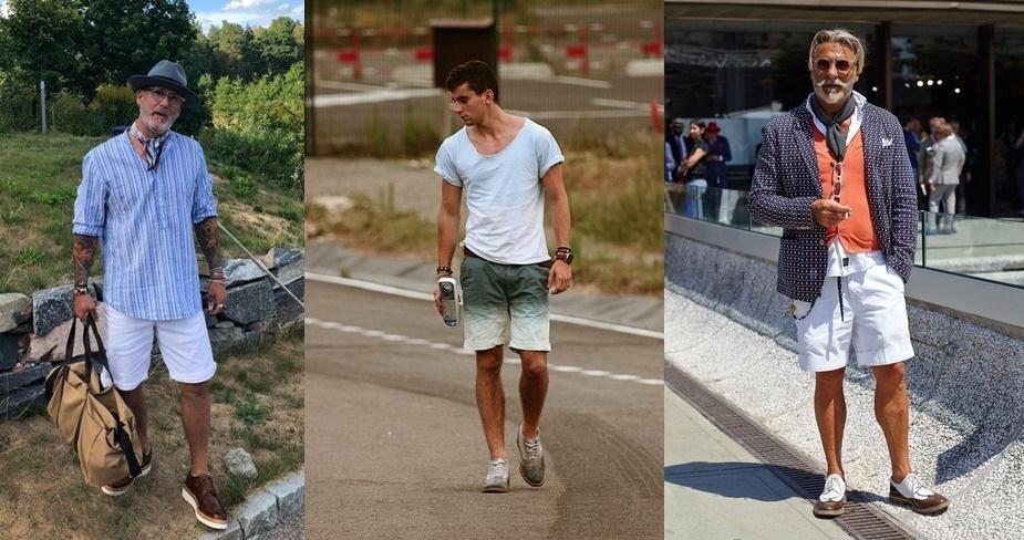 Calzado Masculino para llevar con Pantalones Cortos