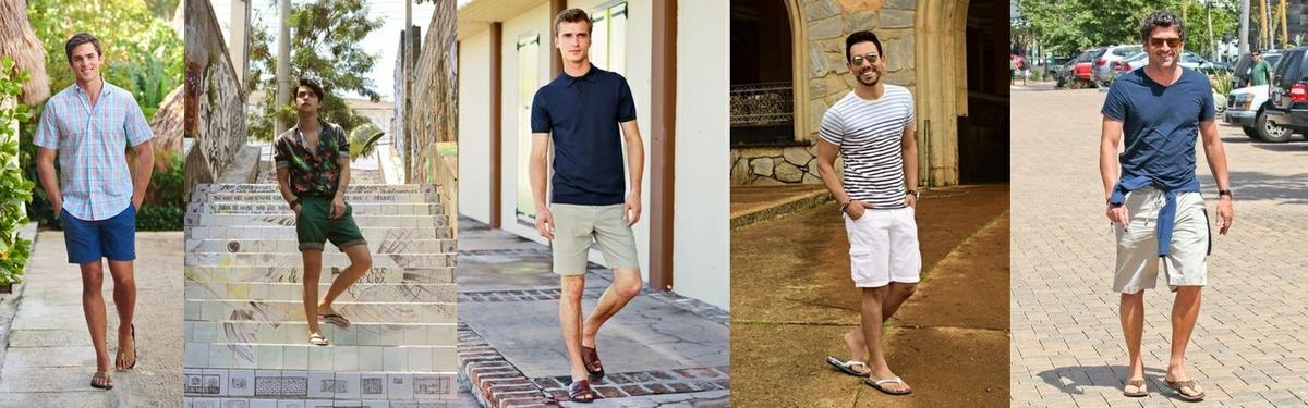 Calzado Masculino para llevar con Pantalones Cortos