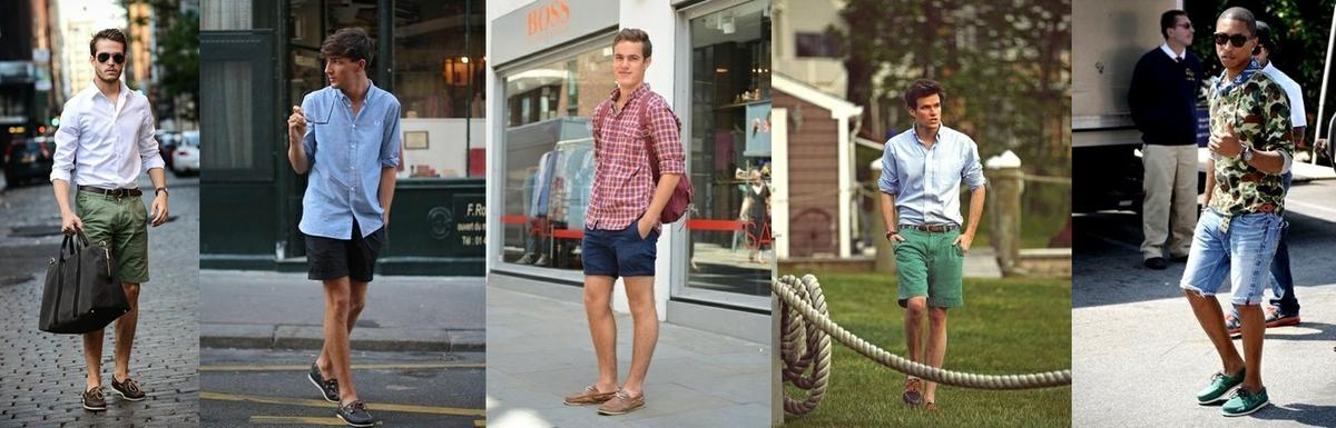Calzado Masculino para llevar con Pantalones Cortos