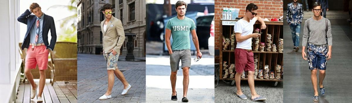 Calzado Masculino para llevar con Pantalones Cortos