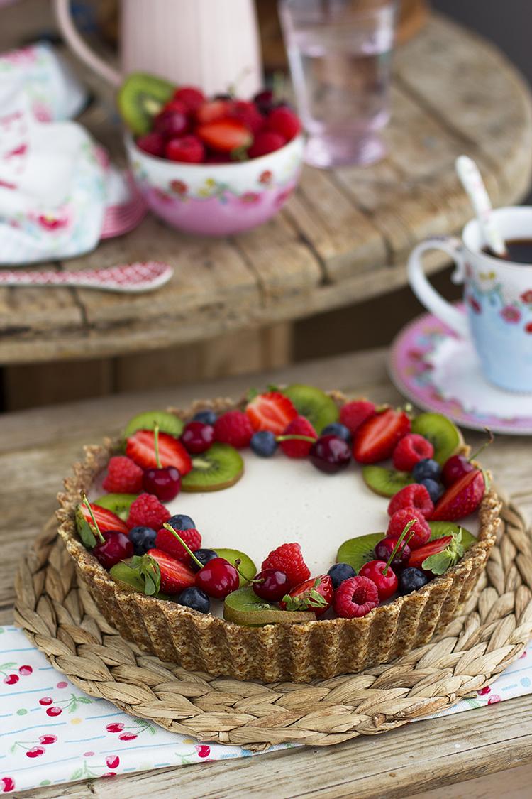 Tarta de Vainilla Vegana Saludable sencilla y tremenda