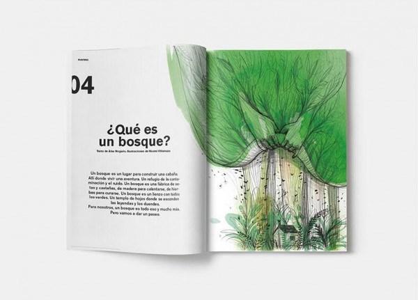 Página de la revista Pantera Magazine sobre los bosques