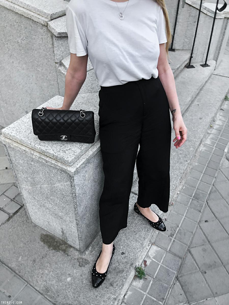 Trini | The Row t-shirt Theyskens Theory pants