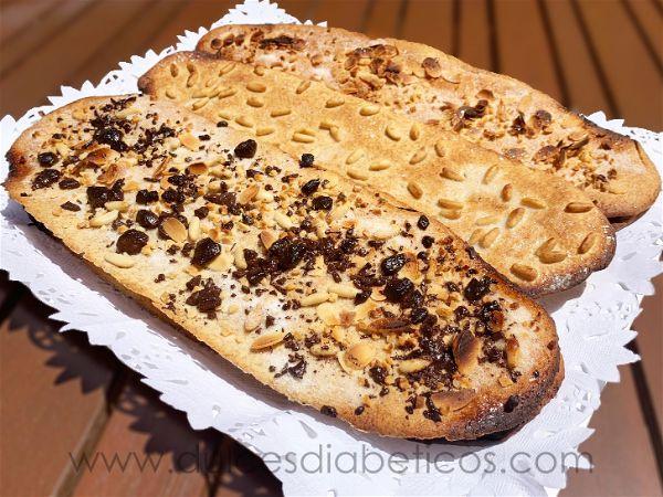 Coca de vidre con chocolate sin azucar