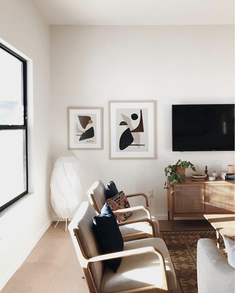 DECO | Decoración nórdica con tonos tierra. El salón - El blog de Laucreativa