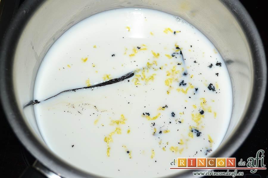 Tarta de aceite de oliva y nectarinas, lo echamos a la leche