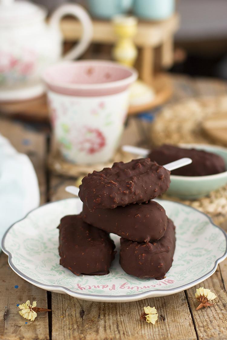 Bombón helado almendrado Saludable Fácil y sencillo de hacer