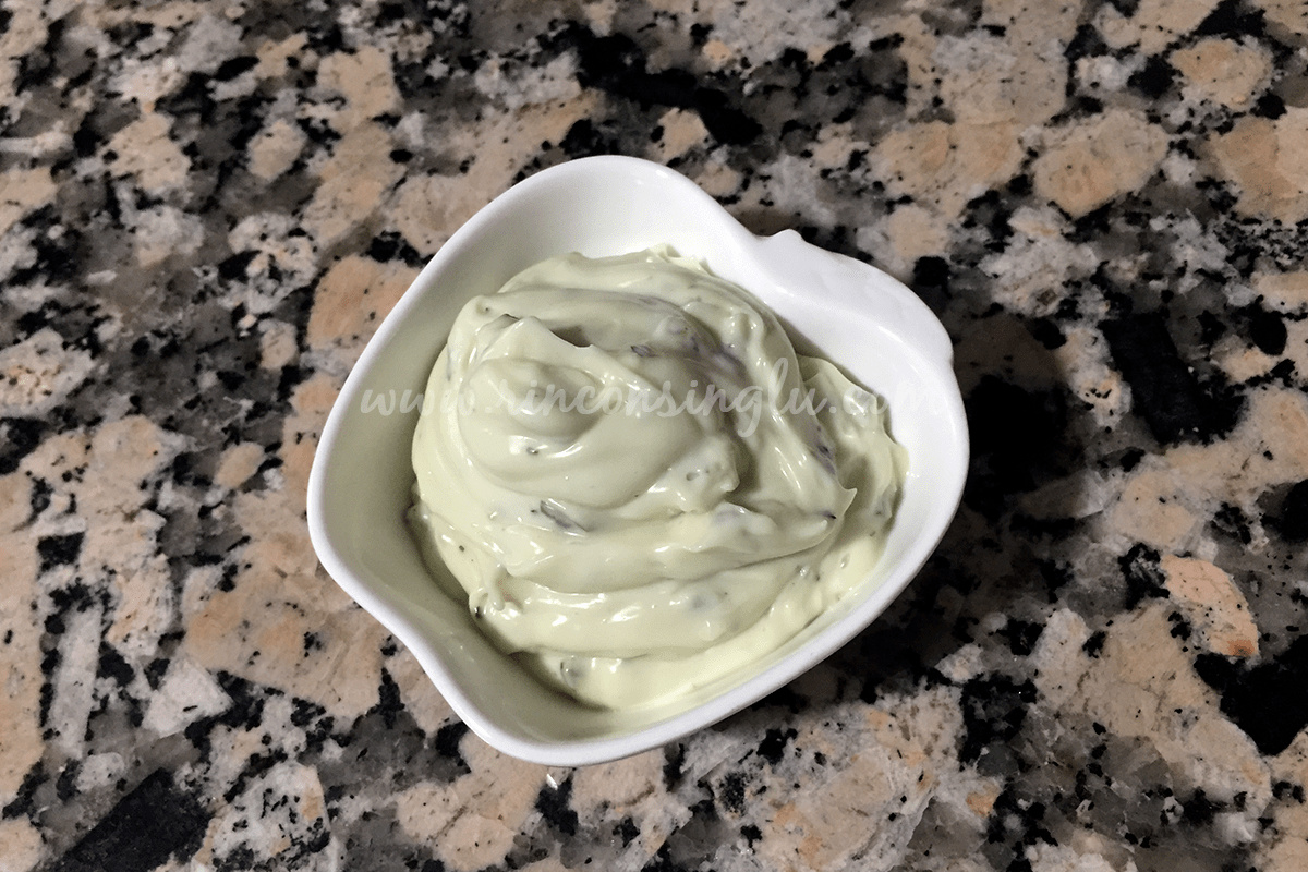 mayonesa de albahaca
