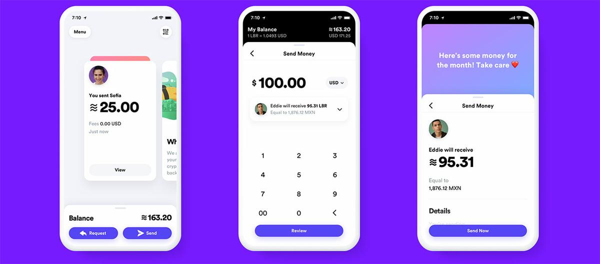 Libra y Calibra - Transferencias de dinero