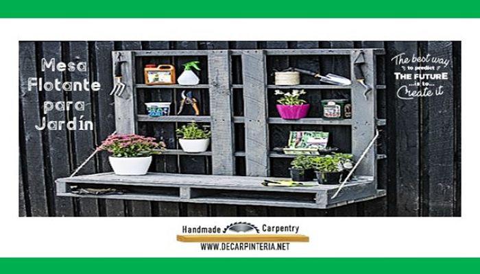 Mesa flotante para jardín