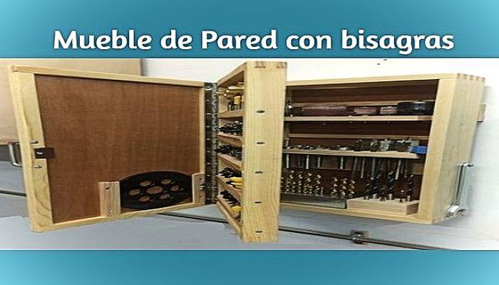 Mueble para herramientas con bisagras