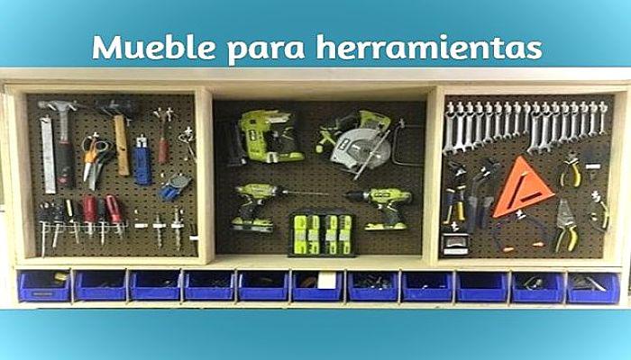Mueble para herramientas de pared