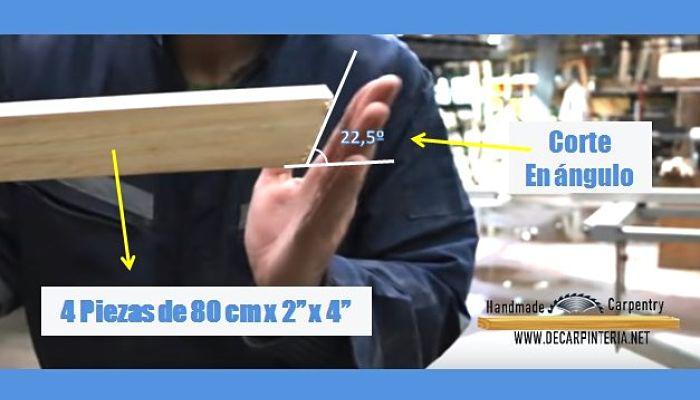 Caballete Plegable cortes de las patas