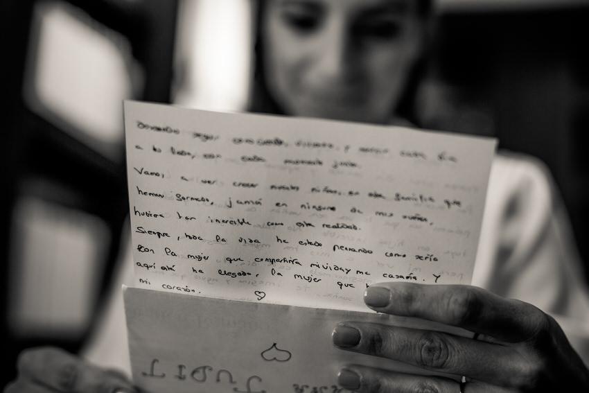 carta emotiva para la novia
