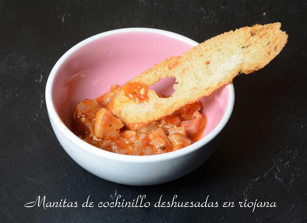 Aperitivos de boda. Manitas de cochinillo