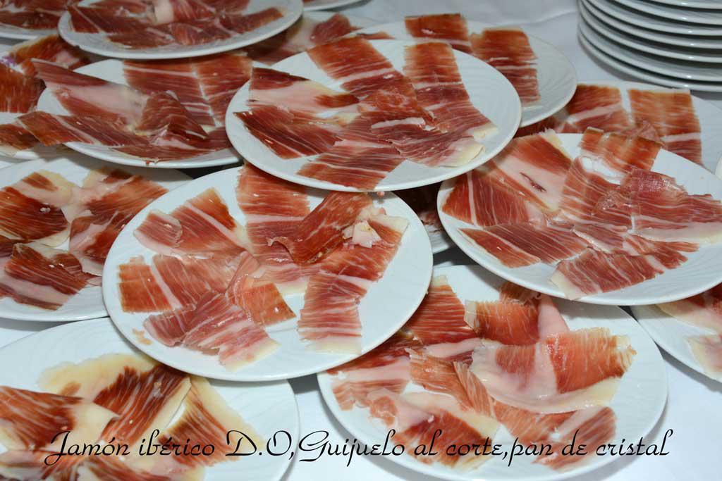 Aperitivos de boda jamón ibérico