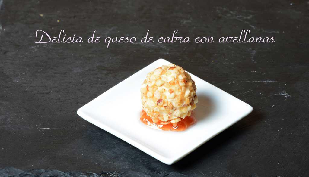 Aperitivos de boda. Delicia de queso de cabra