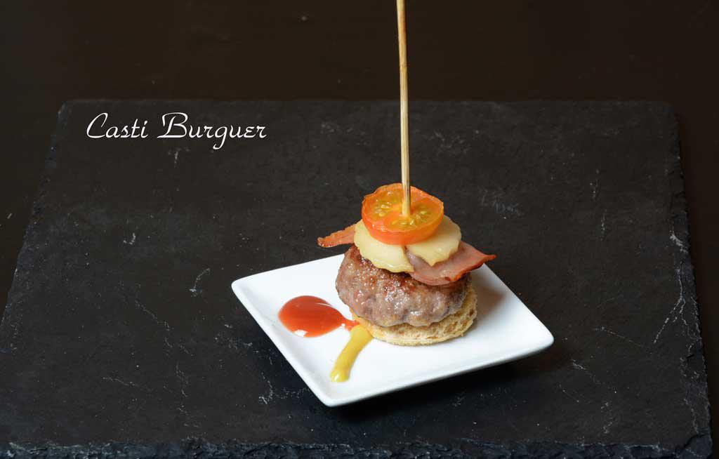 Aperitivos de boda. Casti Burger