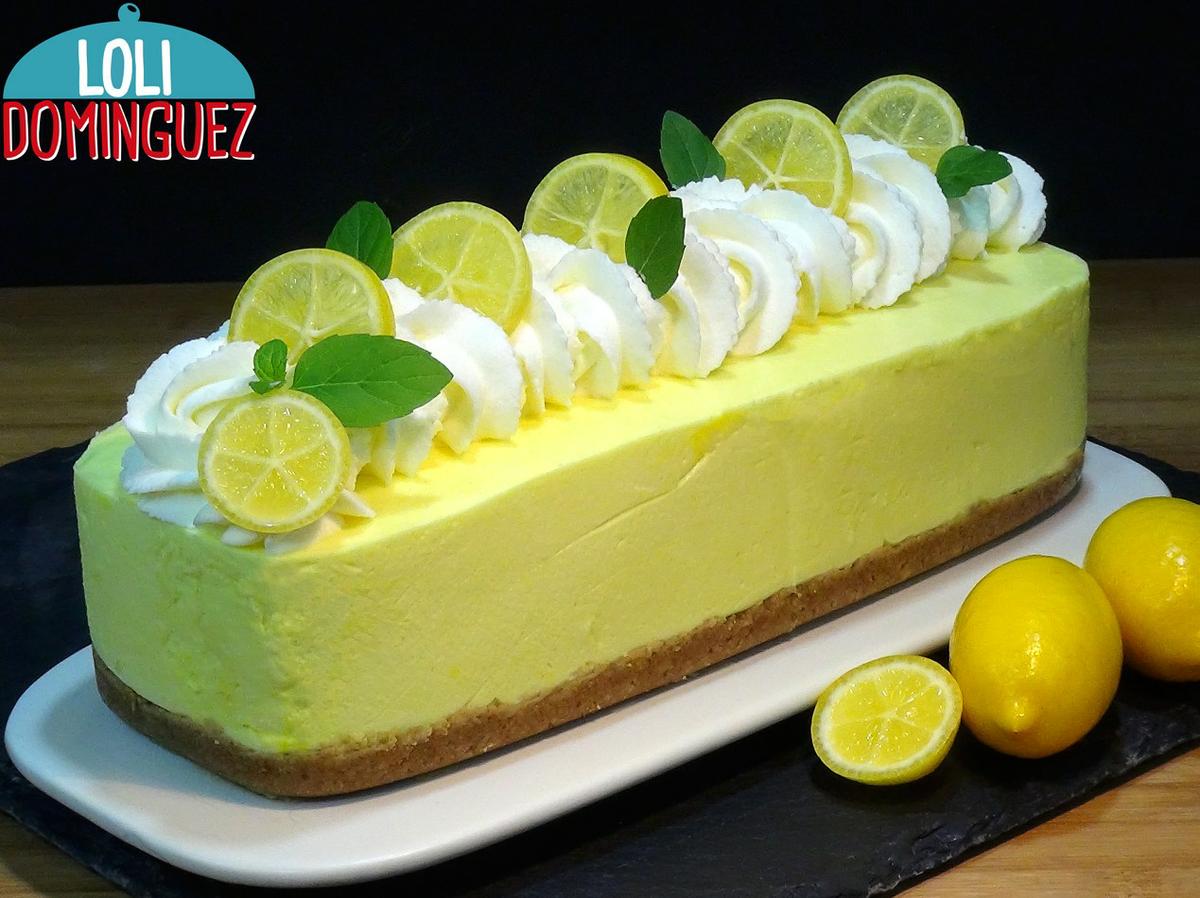 Tarta de limón sin horno, fácil y rápida ideal para postre porque es muy ligera y refrescante