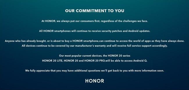 Honor Android Q