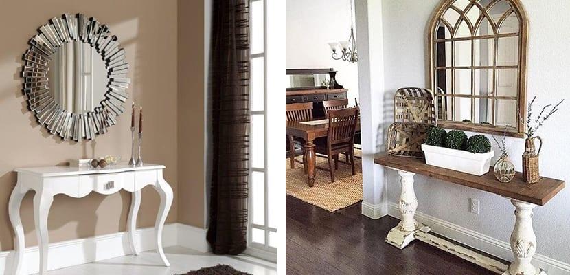 Espejos en el recibidor