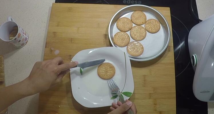 Tarta de galletas y limon la lechera