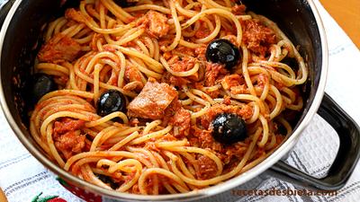 Espaguetis estilo chino. Receta fácil y rápida - Recetas de Esbieta