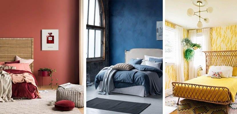 Habitaciones monocromáticas en colores primarios