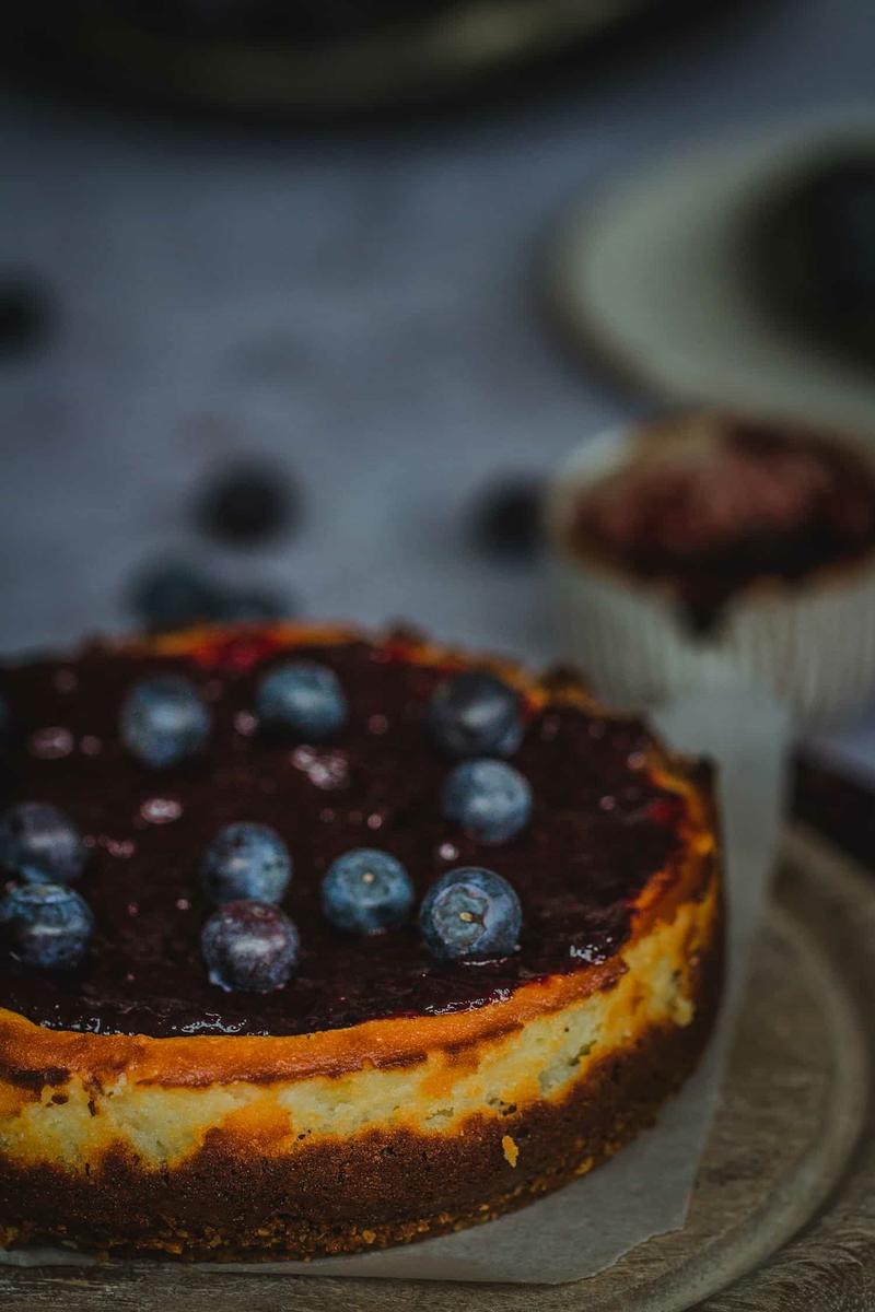 cheesecake de mermelada arandanos al horno