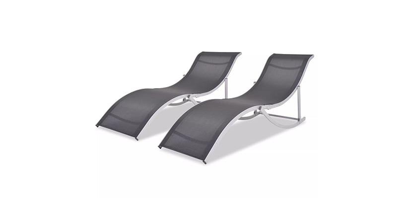 Tumbonas en estilo moderno