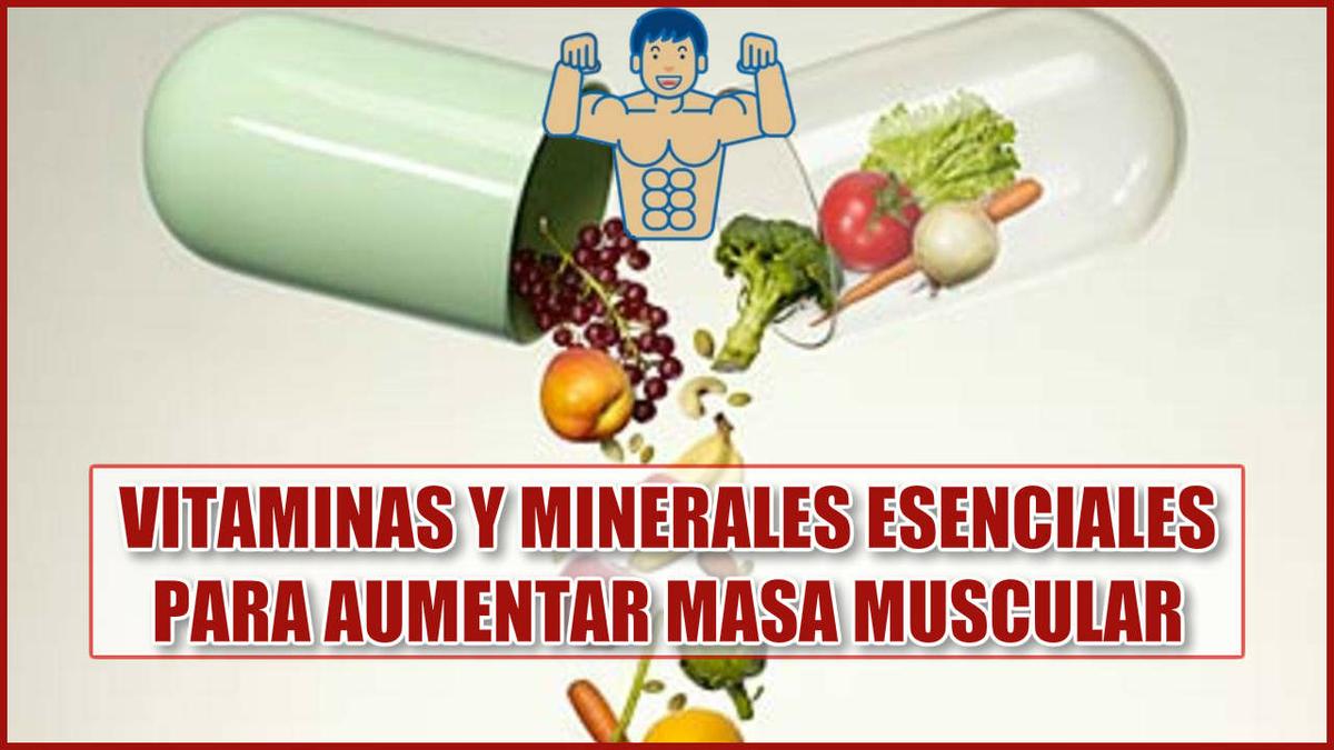 vitaminas y minerales para aumentar masa muscular