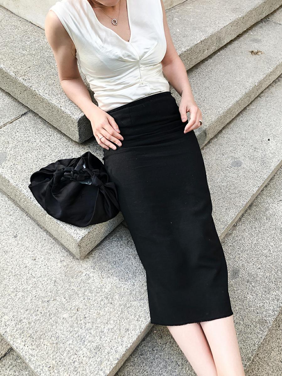 Trini | Isabel Marant skirt Manolo Blahnik shoes