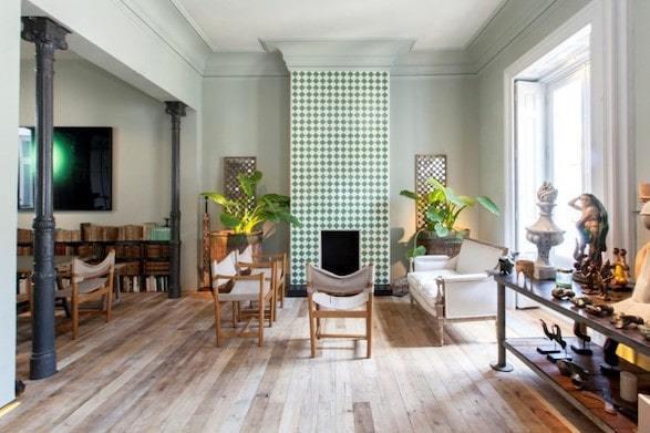 decoralinks | chimenea revestida de azulejo marroqui