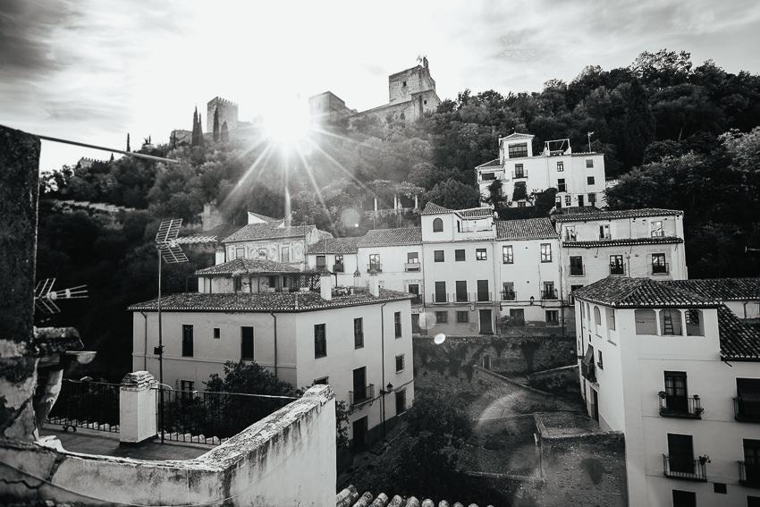 vista de la suite shine albayzin boda de lujo