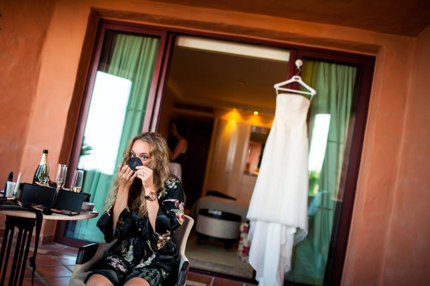 preparativo de la novia maquillaje