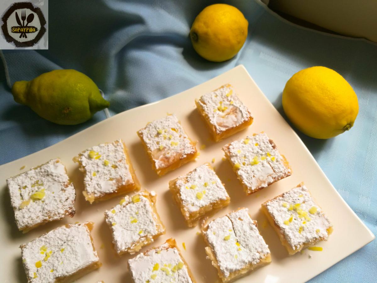 Cuadrados de crema de limón de Anna Olson CookingTheChef Cocina