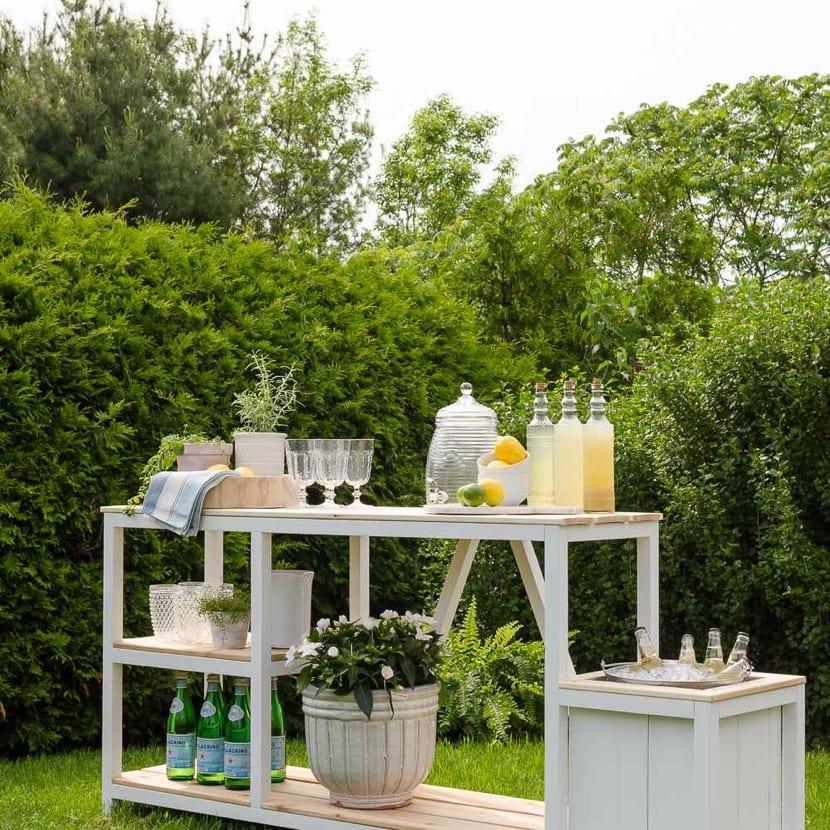 barra de bar al aire libre