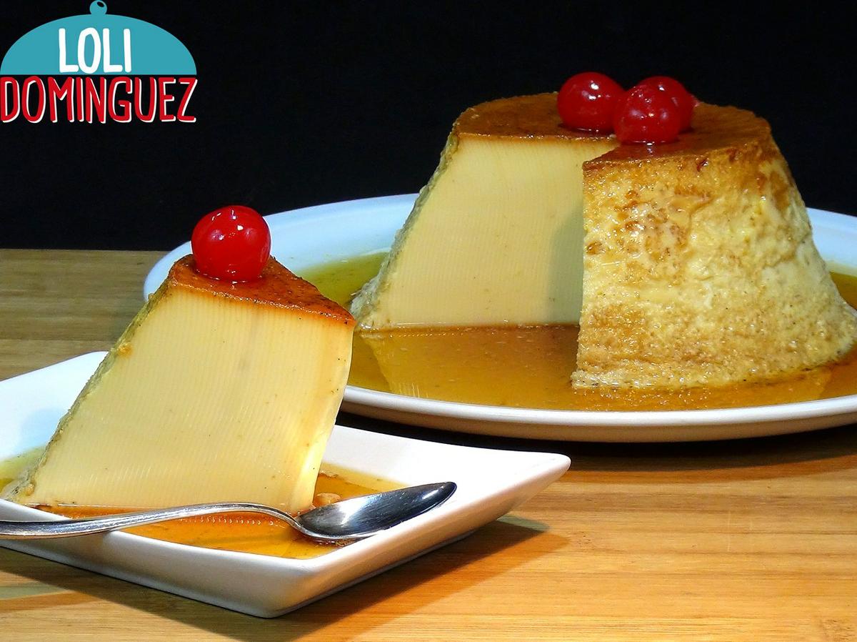 Flan de leche condensada SIN HORNO, EN SOLO 10 MINUTOS Y TAMAÑO FAMILIAR. ¿A quién no le apetece de postre un flan casero?