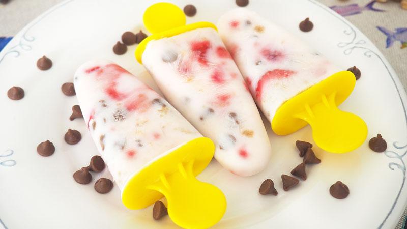 receta de polo o paleta casera de yogur con fruta