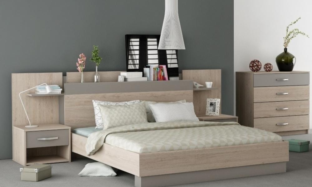 dormitorio moderno madera claro
