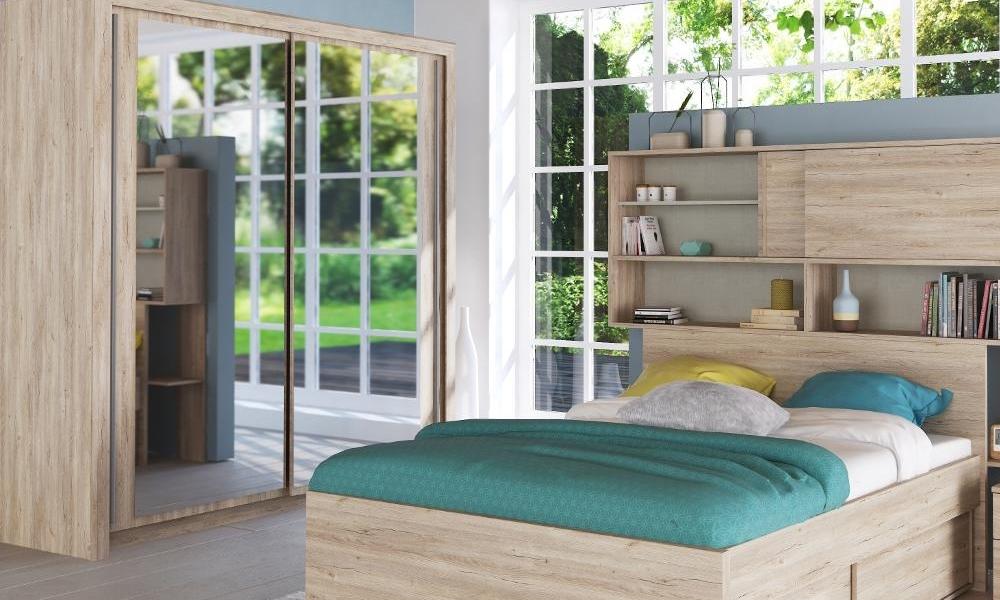 Dormitorio VANCOUVER con armario de puertas correderas