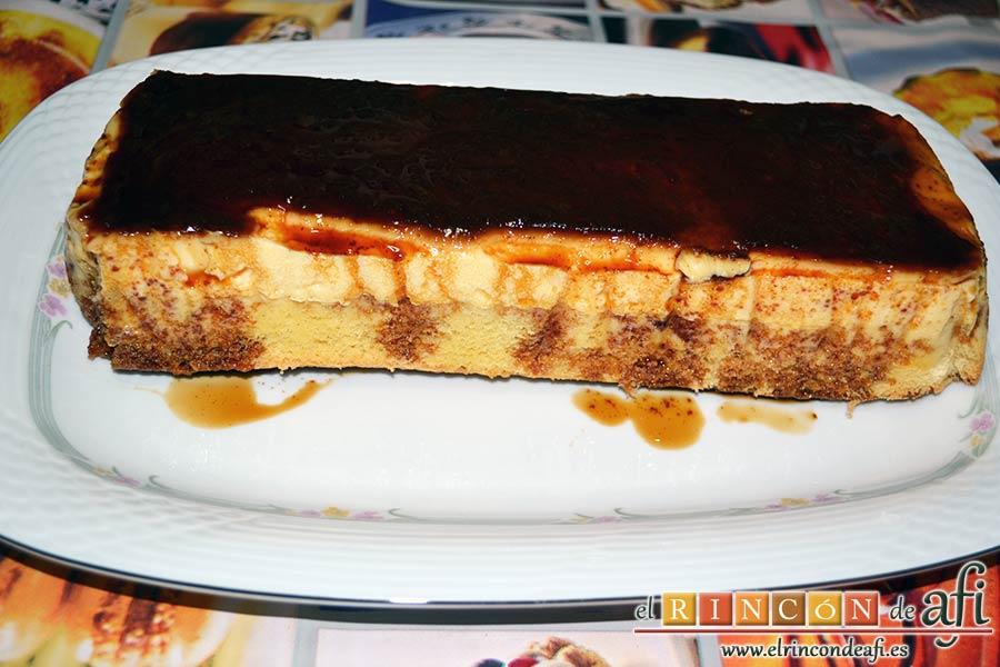 Bizco-flan, refrigerar y desmoldar