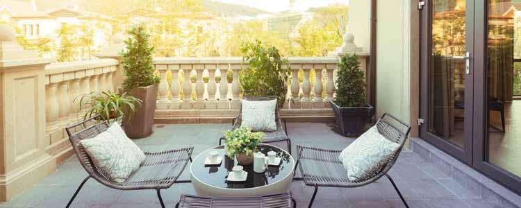 Decoración de la terraza