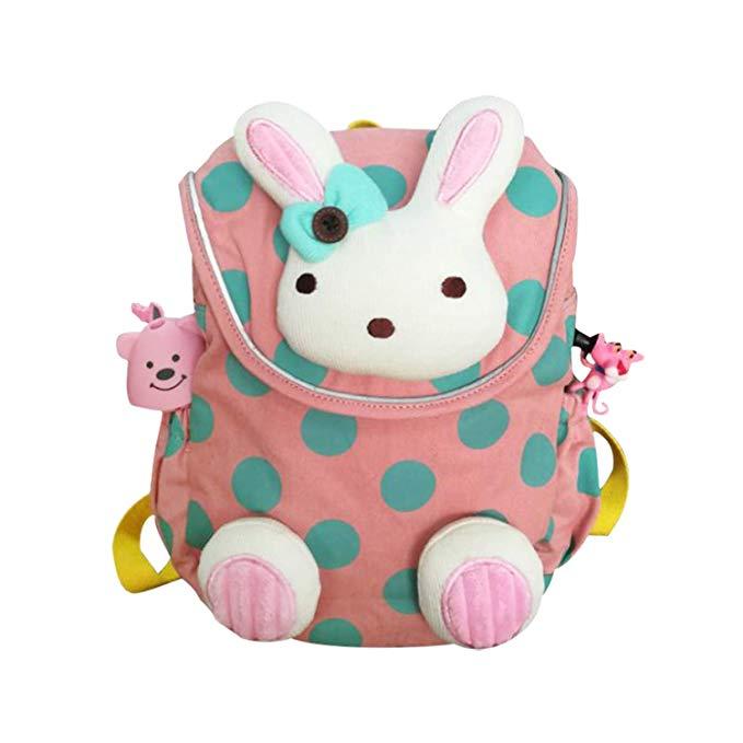 Labebe Girl Mochila Rosa, Bunny Mochila Escolares con Correa Anti-Perdida para BebÃ© de 1-3 AÃ±os, Bolso NiÃ±a/Mochila NiÃ±a/Mochila PequeÃ±a/Bolso Mochila Bebe/Mochila Infantil/Mochila Animales