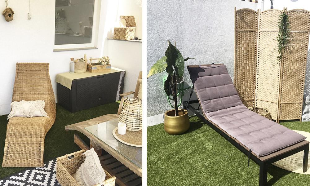 Terraza decorada por Conforama