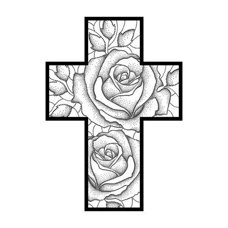 Tatuaje lateral de cruz