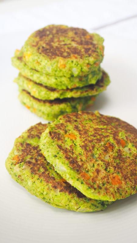 como se hacen las tortitas de brocoli vegetarianas