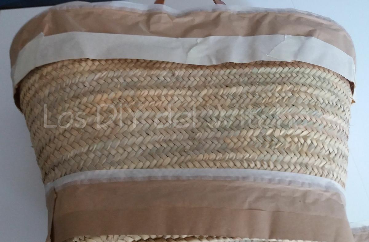 como decorar un cesto para la playa