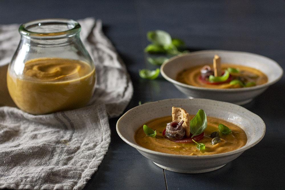 Gazpacho de garbanzos receta
