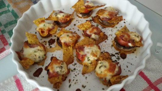 champiñones con doritos